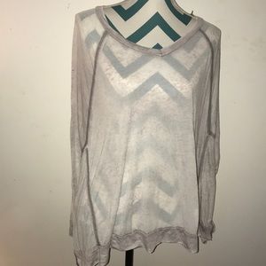 Light purple long sleeved top